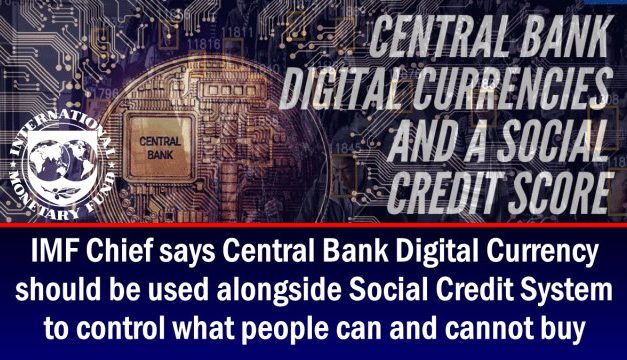 IMF Chief says Central Bank Digital Currency should be used alongside Social Credit System to control what people can and cannot buy