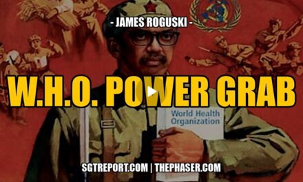 THE W.H.O. POWER GRAB ACCELERATES — JAMES ROGUSKI