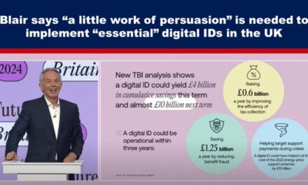 Blair says “a little work of persuasion” is needed to implement “essential” digital IDs in the UK