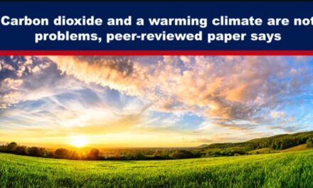 Carbon dioxide and a warming climate are not problems, peer-reviewed paper says