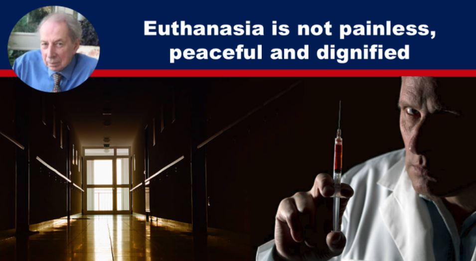 Euthanasia is not painless, peaceful and dignified