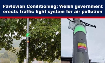 Pavlovian Conditioning: Welsh government erects traffic light system for air pollution