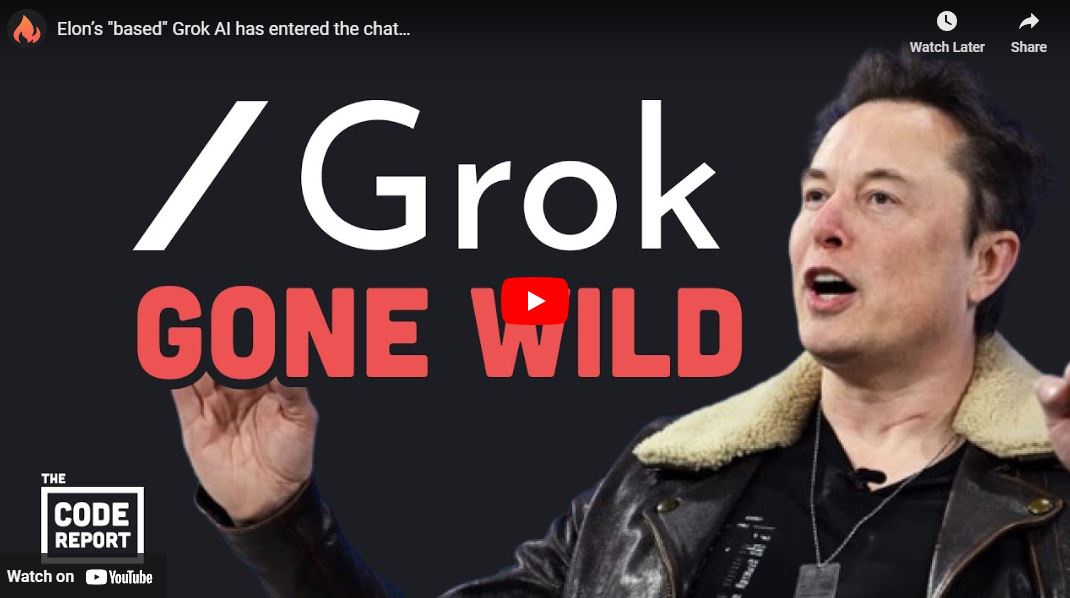 Elon’s “based” Grok AI has entered the chat…