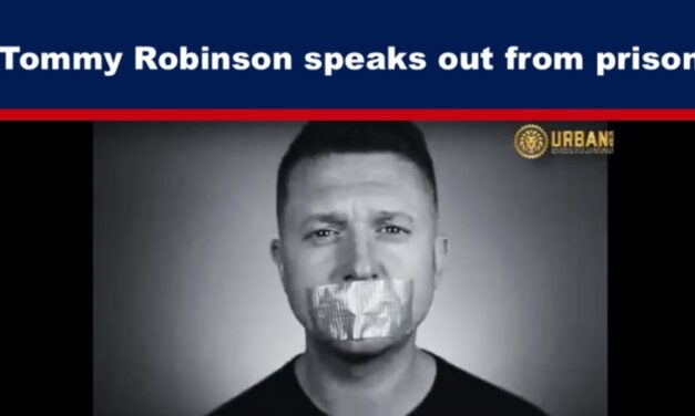 Tommy Robinson speaks out from prison