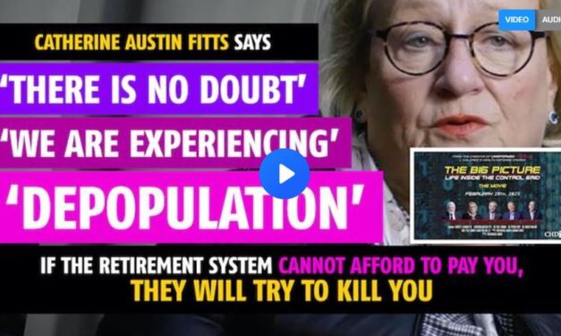 ‘There is no doubt we are experiencing depopulation,’ says Catherine Austin Fitts