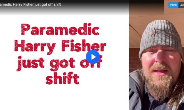 Paramedic Harry Fisher just got off shift